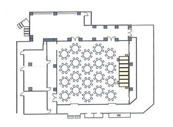 画像：円卓形式の間取り図