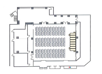 画像：スクール形式の間取り図