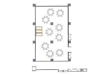 画像：円卓形式