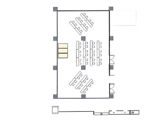 画像：スクール形式の間取り図